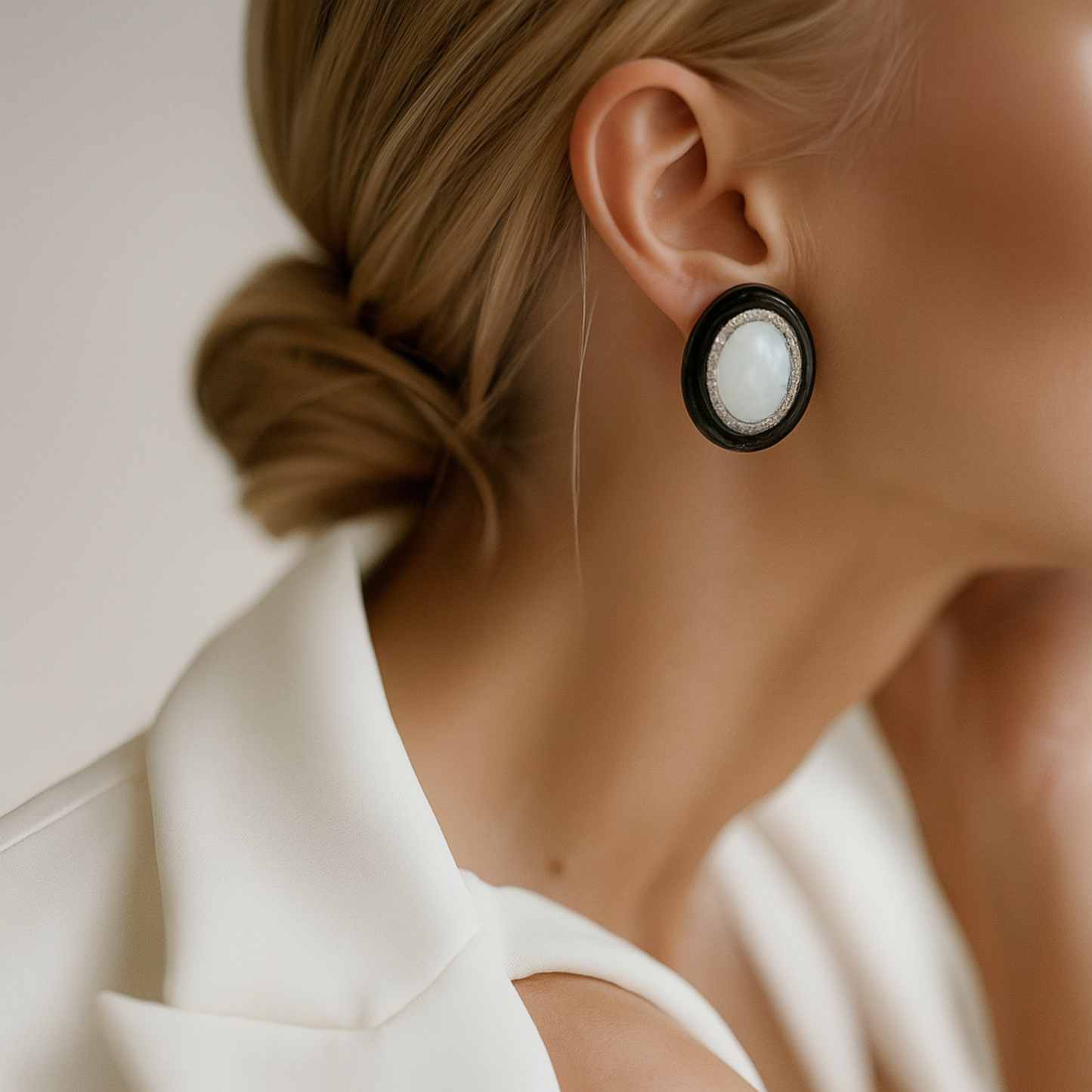 Nocturne Blanche Earrings