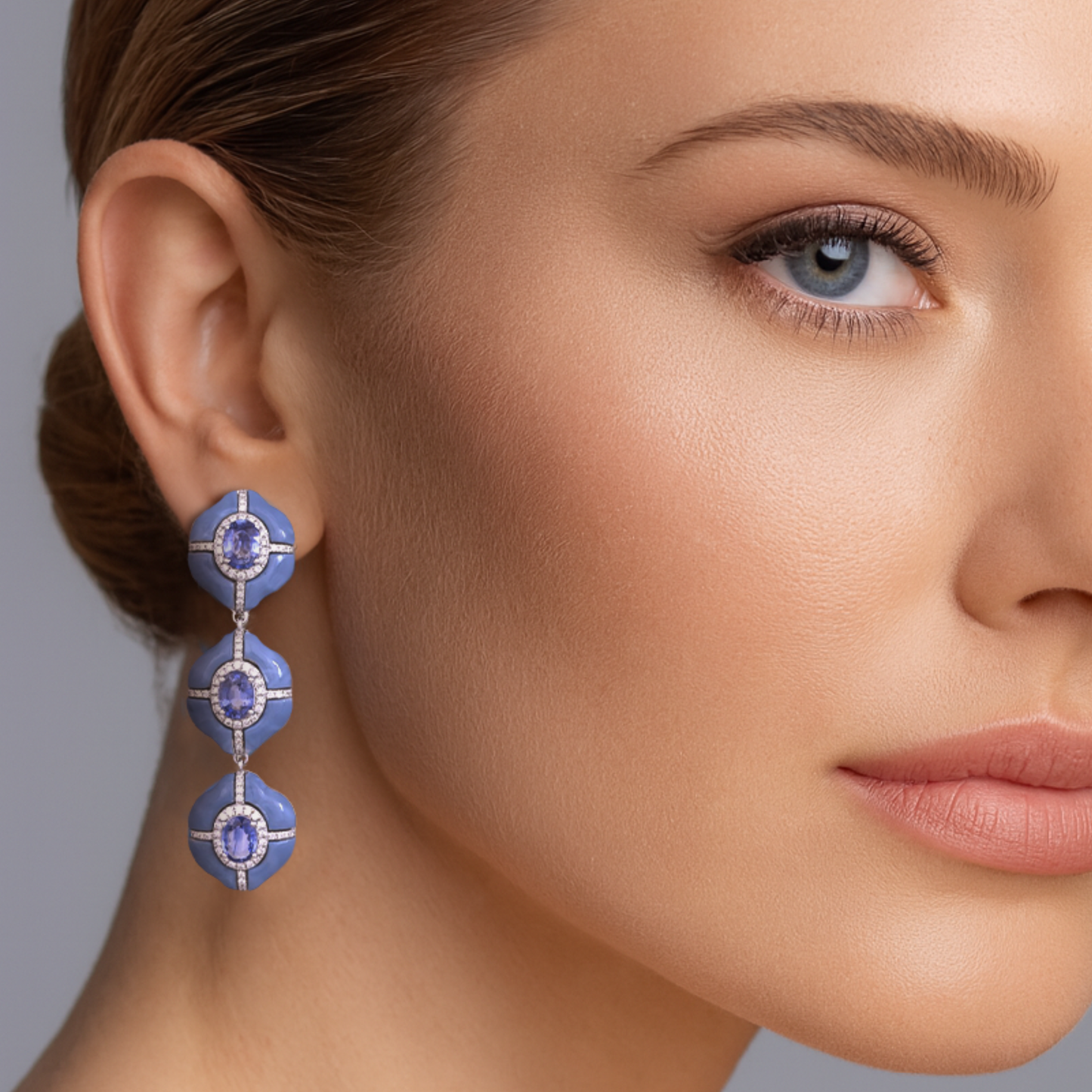 14K White Gold Azure Reverie Earrings