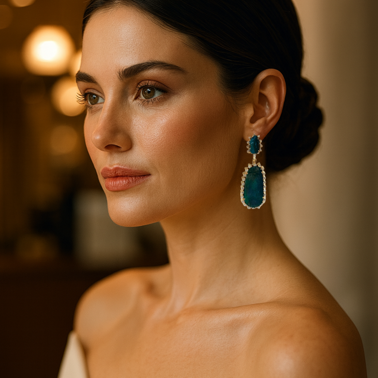 Midnight Sky Opal Earrings