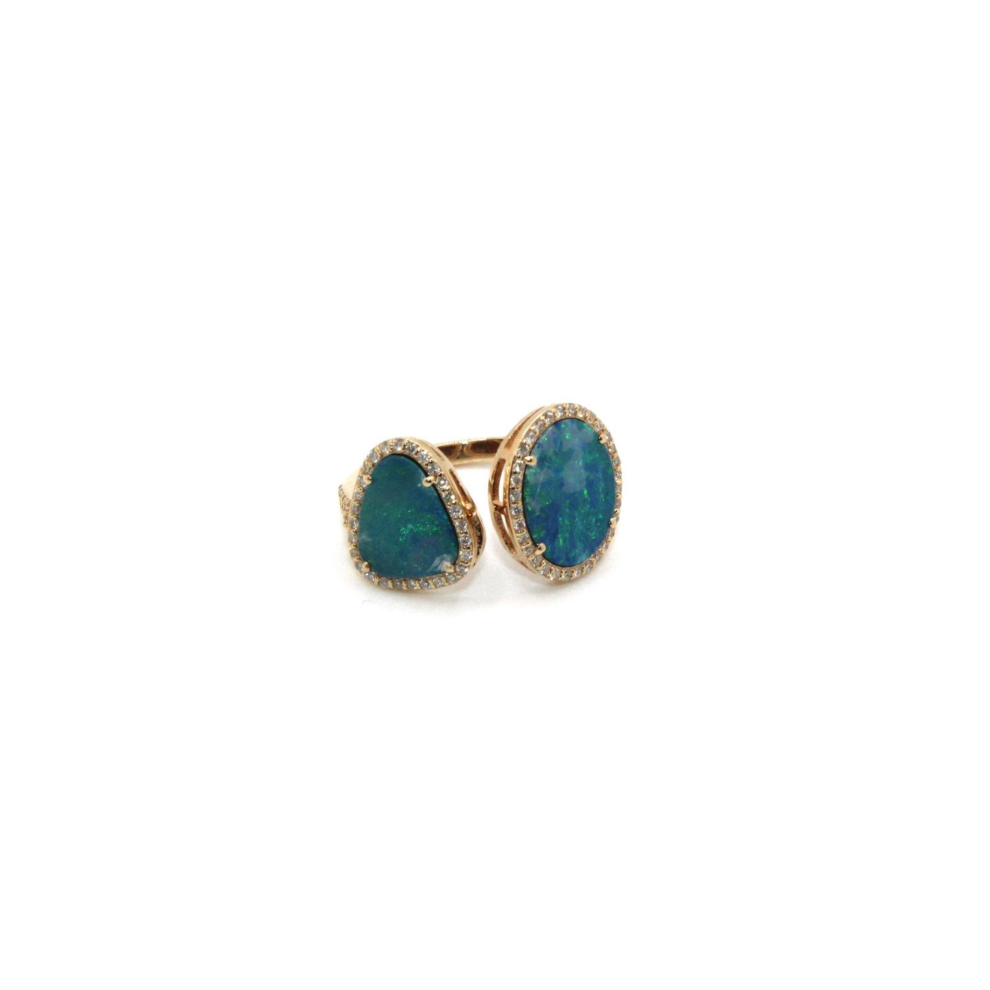 Azure Sky Double Stone Ring