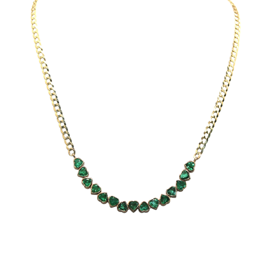 Emerald Heart Necklace