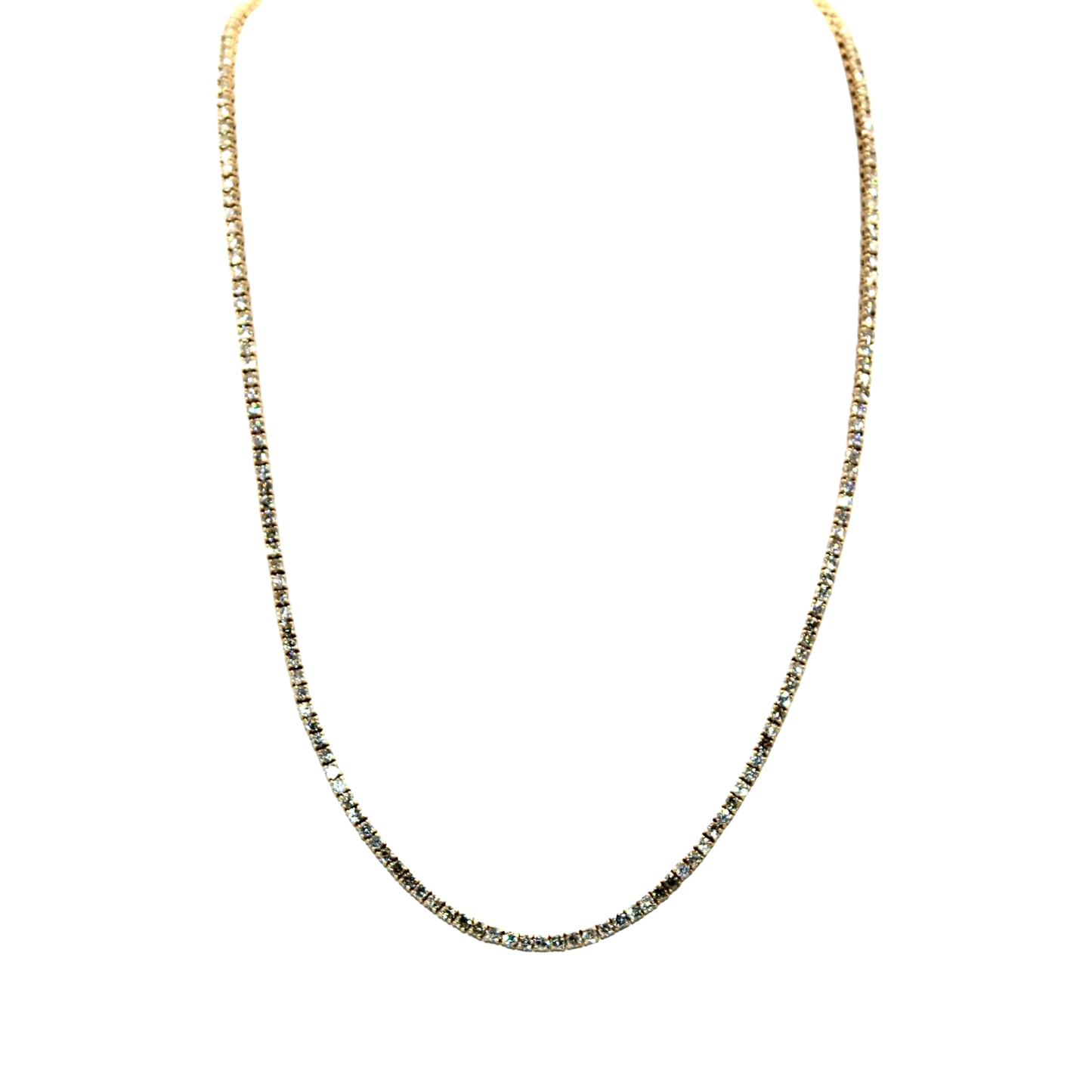 14K Gold Diamond Tennis Necklace