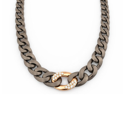 Groumettona Links Gold & Diamond Necklace