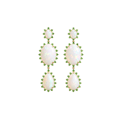 14K Gold Ethiopian Earrings