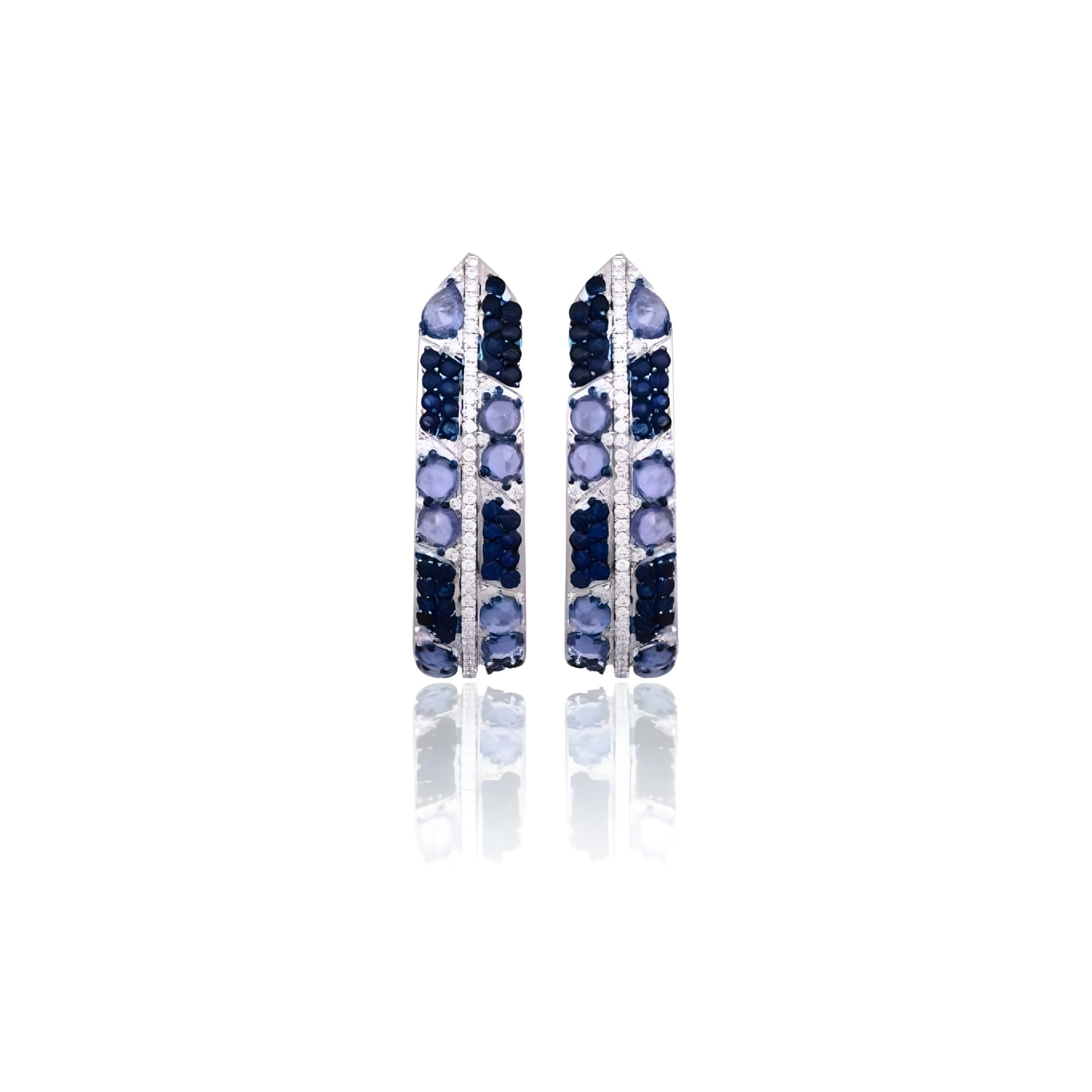 Midnight Prism Sapphire & Diamond Drops