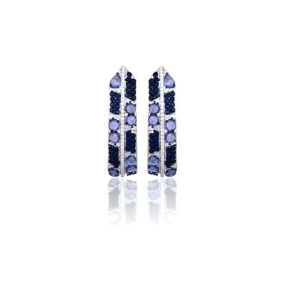 Midnight Prism Sapphire & Diamond Drops