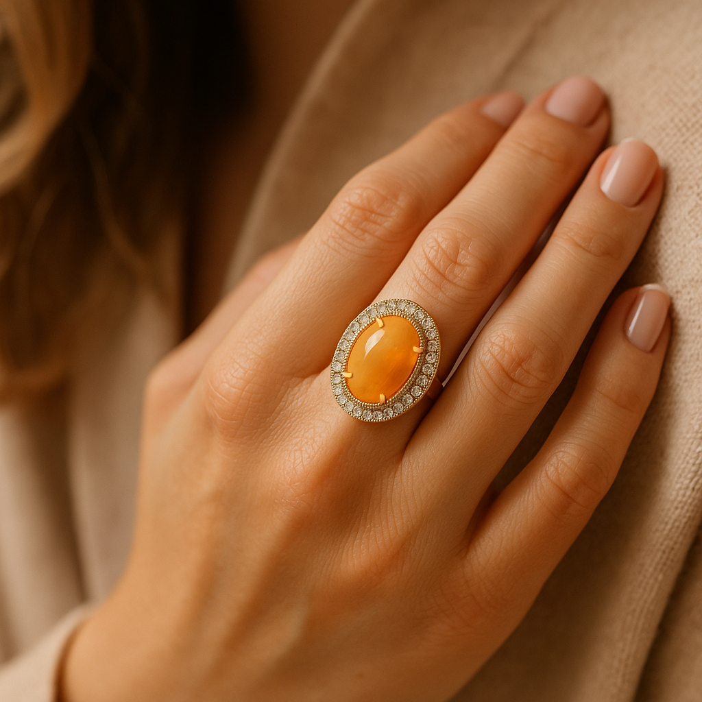 Opal & Diamond Imperial Glow Ring