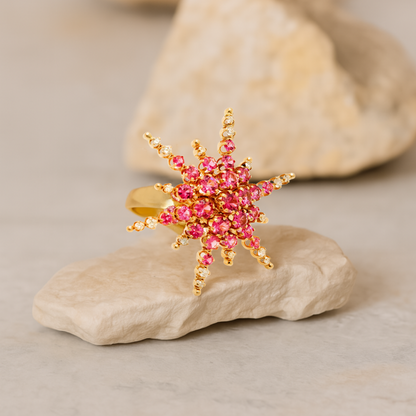 Pink Comet Ring