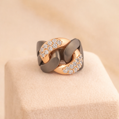 Groumettona Links Gold & Diamond Ring