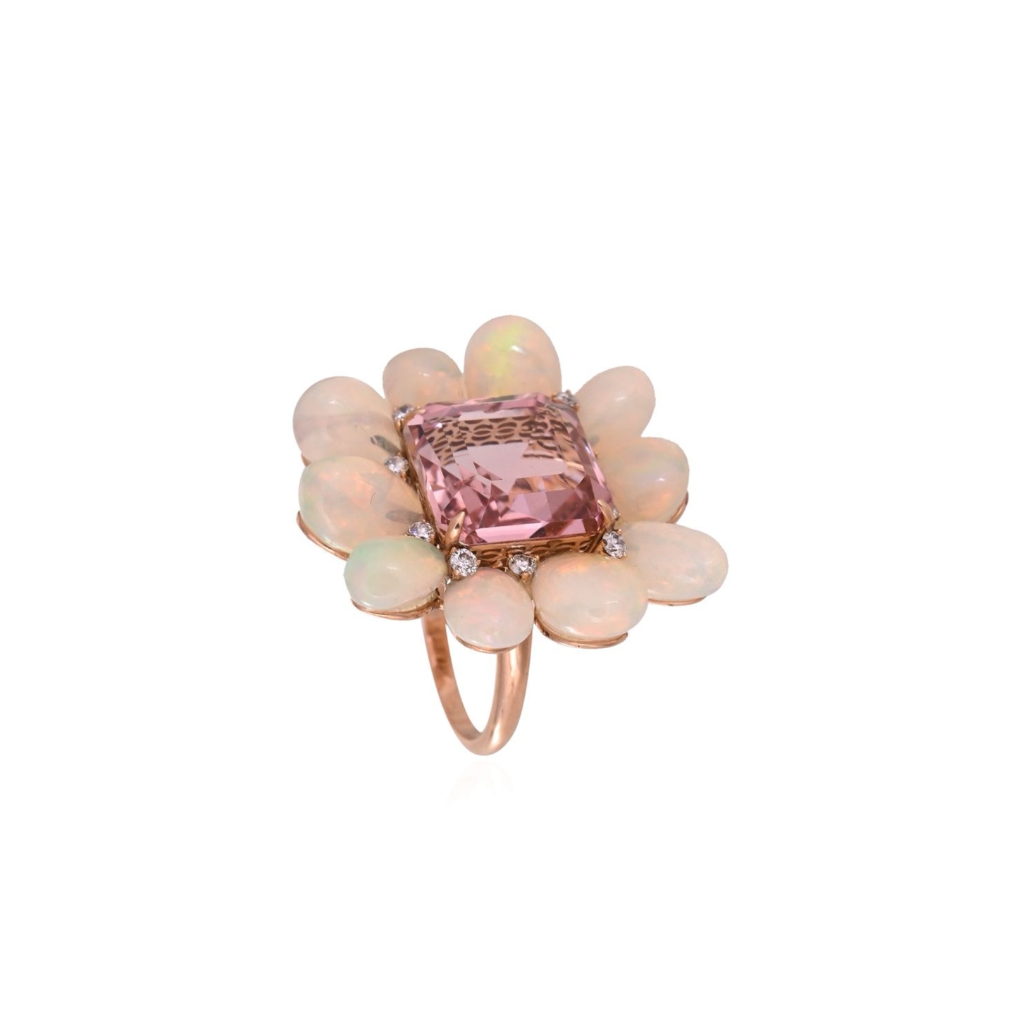 Opal & Diamond Celeste Fleur Ring