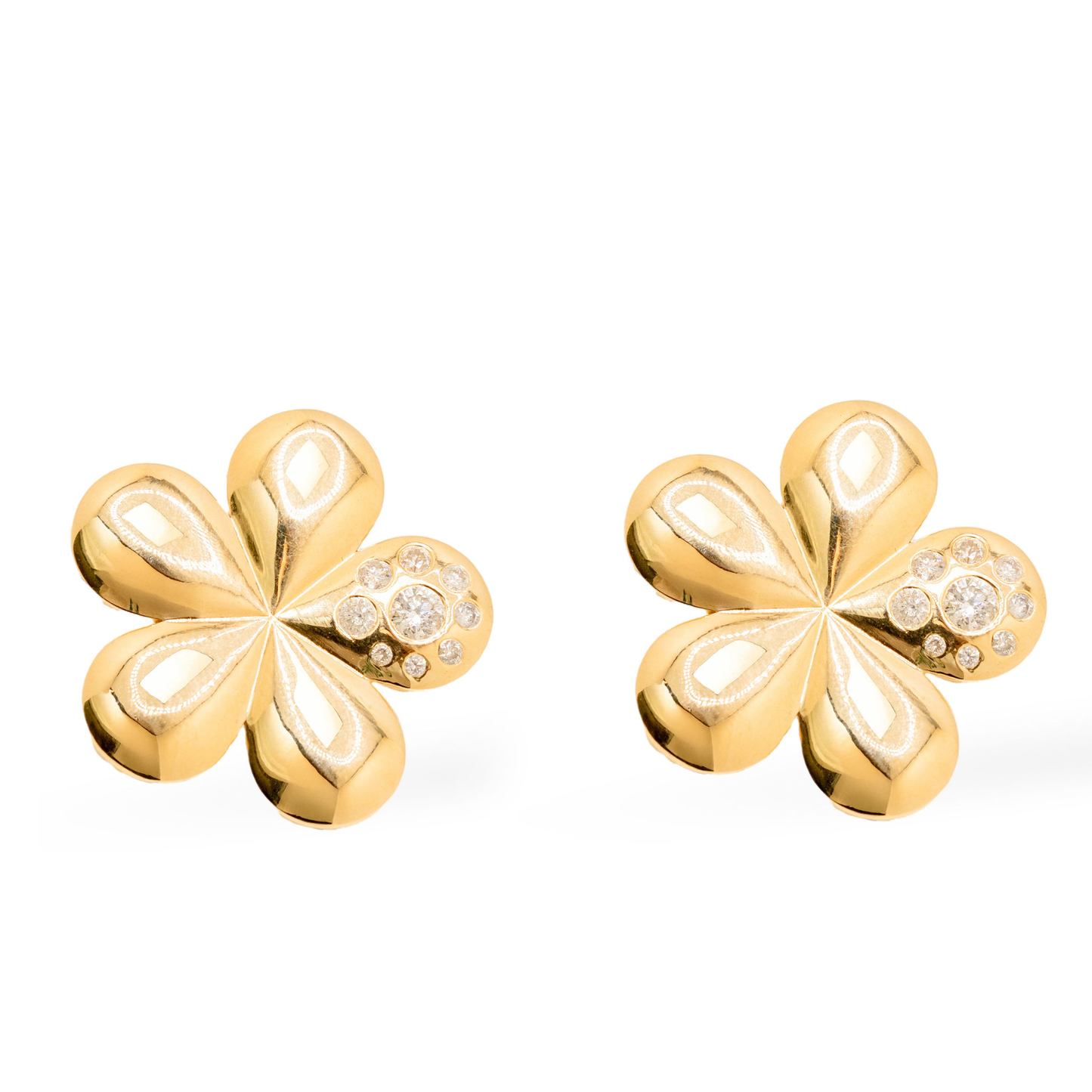 14K Yellow Gold Golden Bloom Earrings