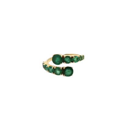 Emerald Cascade Ring
