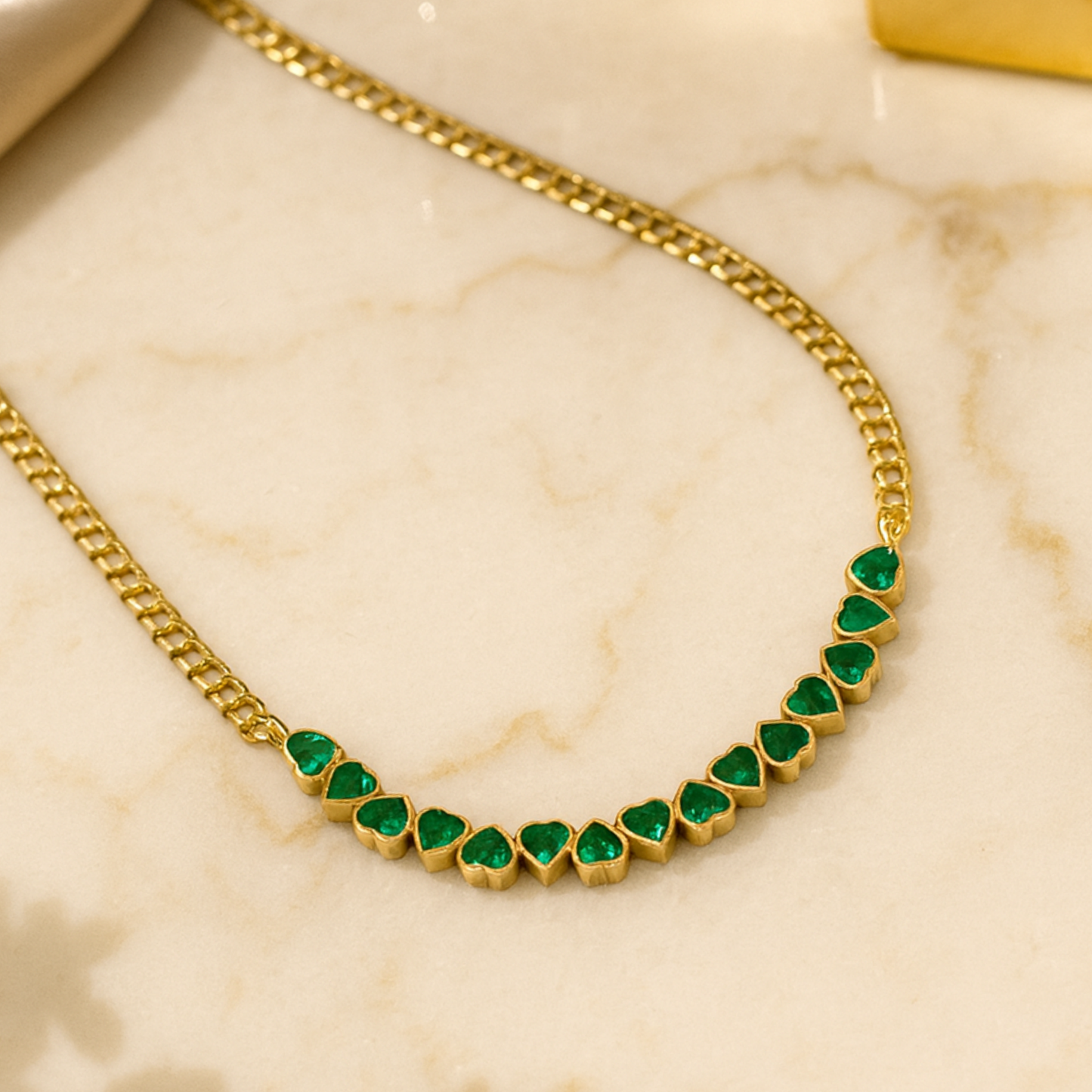 Emerald Heart Necklace