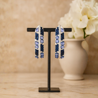 Midnight Prism Sapphire & Diamond Drops