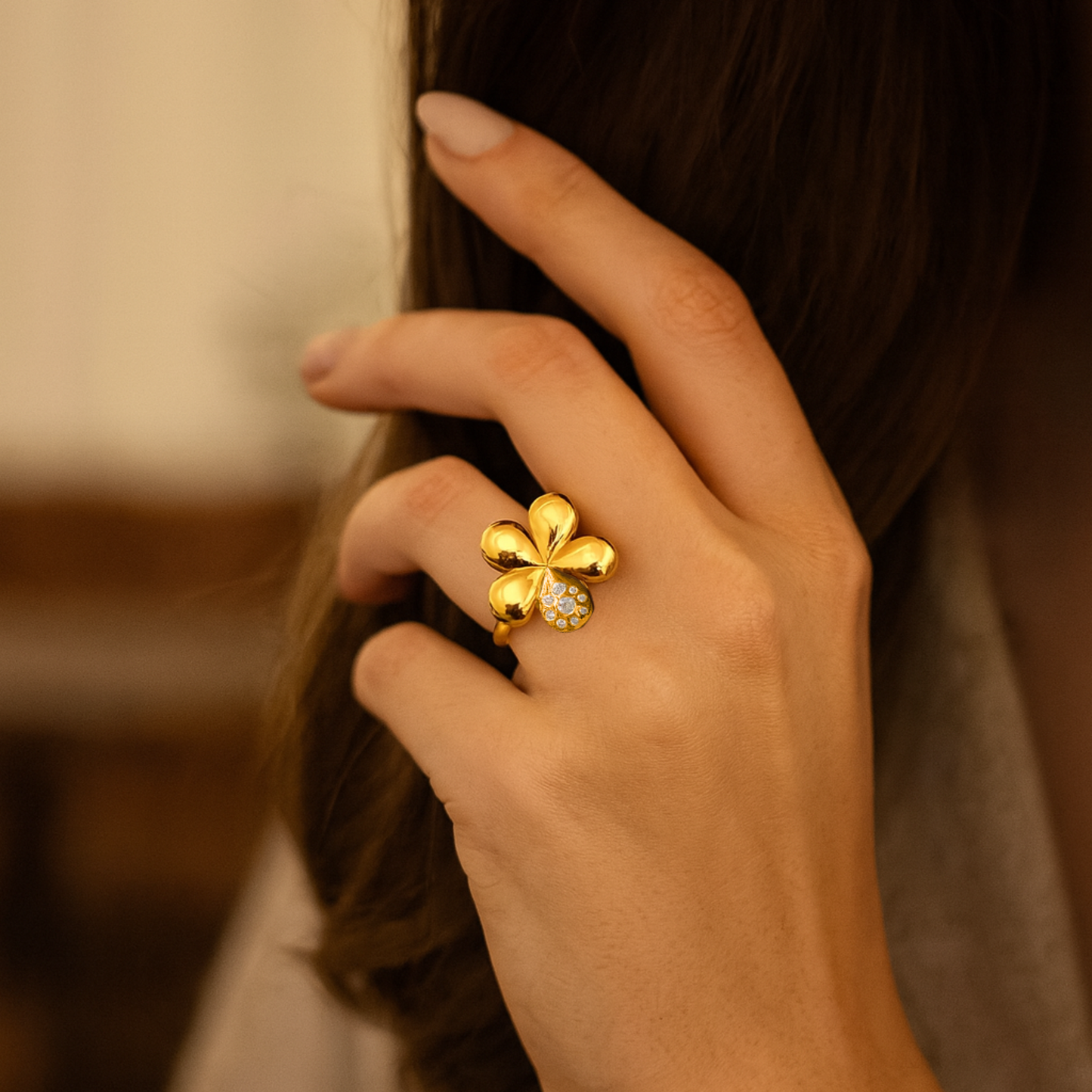 14K Yellow Gold Golden Bloom Ring