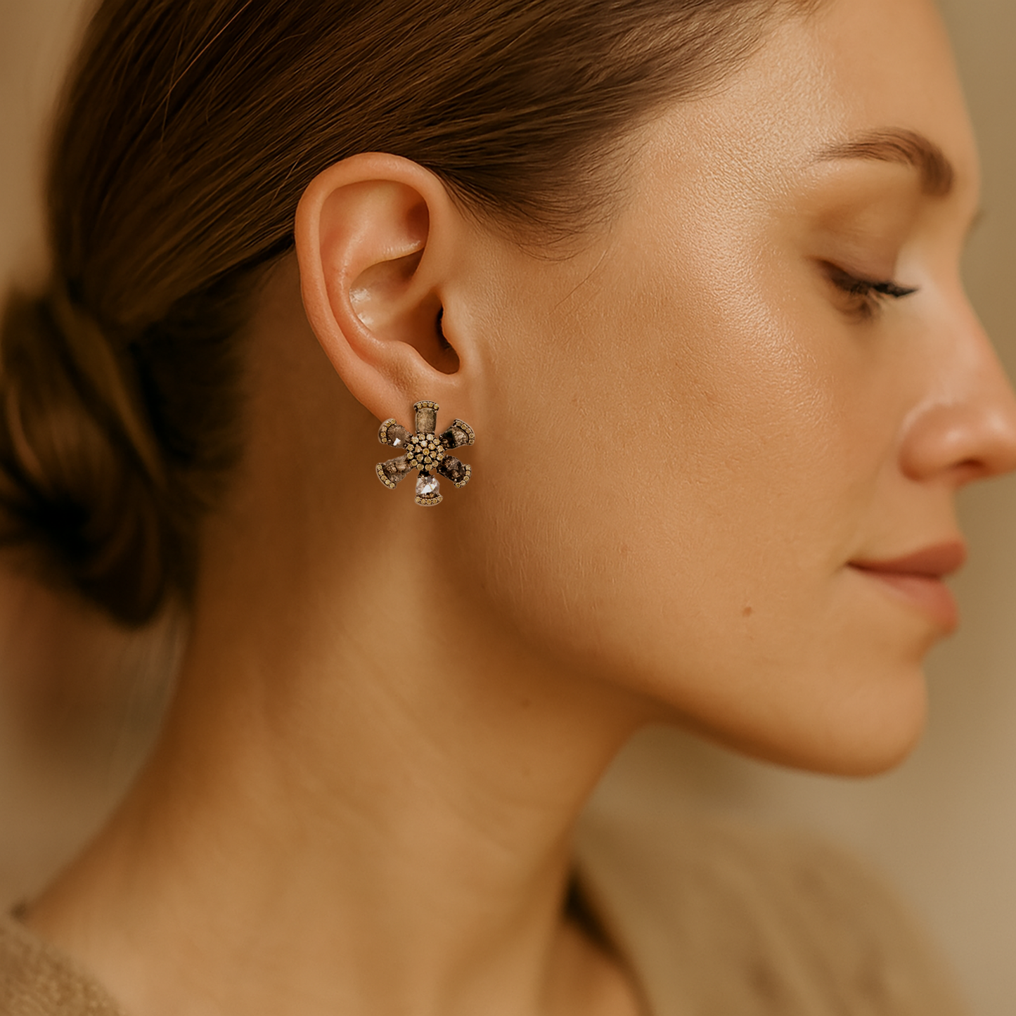 Diamond Twilight Fleur Earrings