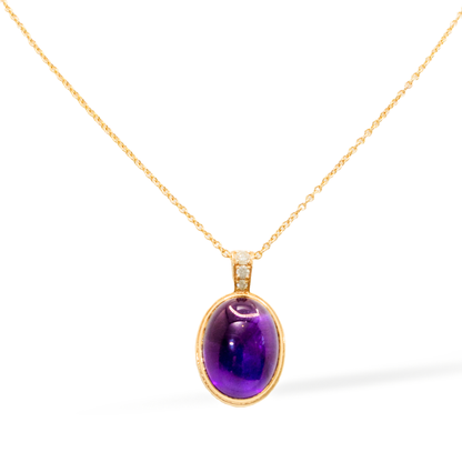14K Gold Violette Nocturne Pendant