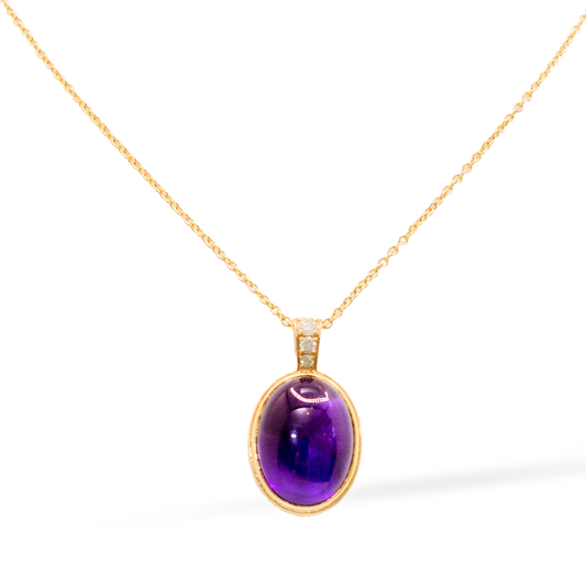 14K Gold Violette Nocturne Pendant