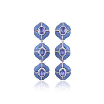 14K White Gold Azure Reverie Earrings