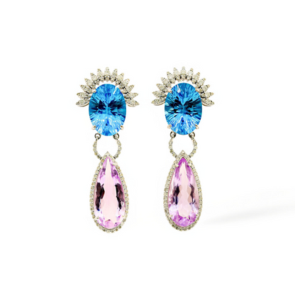 Silver 925 Violet Horizon Earrings