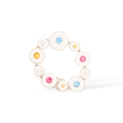 Gemstone Celestial Bracelet in 18K Yellow Gold