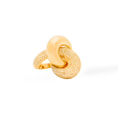 14K Yellow Gold Gilded Knot Ring